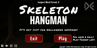 Skeleton Hangman screenshot 1